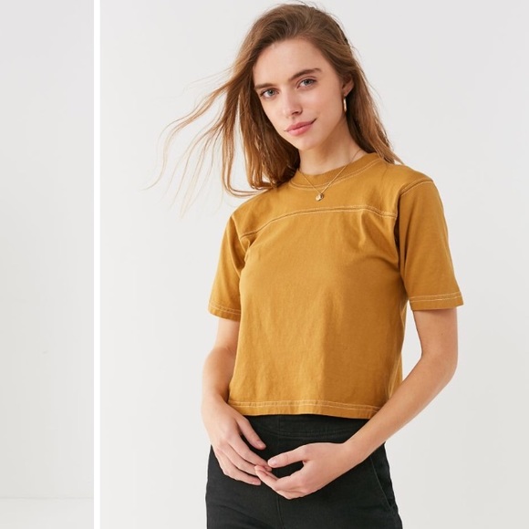 UO Renewal Remade Contract Stitch Crew-Neck Tee - Picture 4 of 5